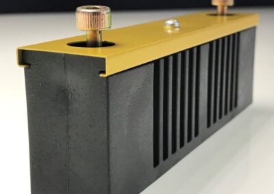 Cable entry flange with metal cover and screw fixings, ABB Code: HIET301086P0001 / HIET301087P0001 / HIET301134R0001 / HIET301135R0001 / HIET301136R0001 - customized design for Railway Application