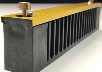 Cable entry flange with metal cover and screw fixings, ABB Code: HIET301086P0001 / HIET301087P0001 / HIET301134R0001 / HIET301135R0001 / HIET301136R0001 - customized design for Railway Application