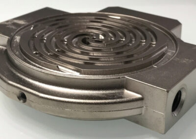 Custom aluminum spiral cooler, ABB codes: GVT2003443R0001 / GVT2003443R0002 / GVT2003443R0003 - Railway application.