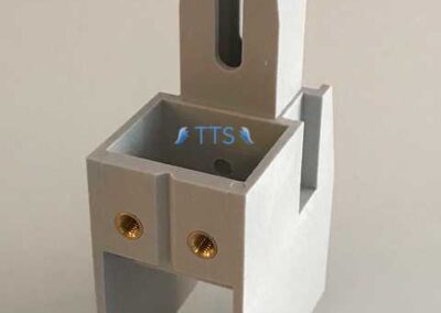 Contact fork support, customized part for railway applications, Codes: 3EHE430804R0001/ CLW000128 / CN4570936350 / BP9078670398 / 3EHE430804R0001